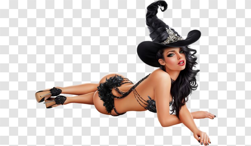 Halloween Witchcraft Woman - Flower - 2017 Transparent PNG