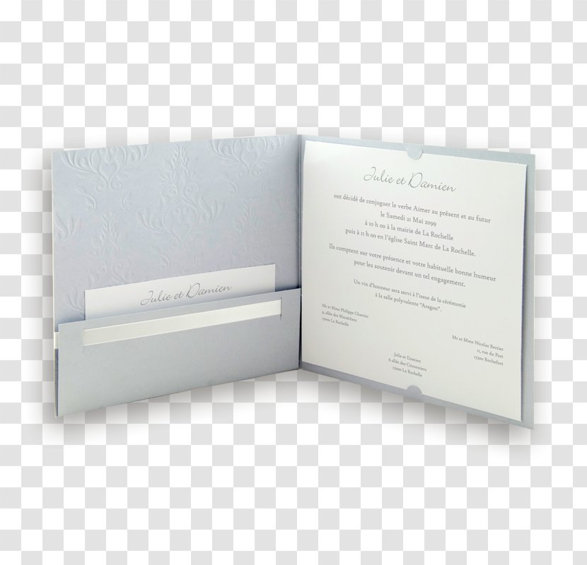 In Memoriam Card Marriage Mariage Blanc Grey Baptism - Fuchsia Transparent PNG