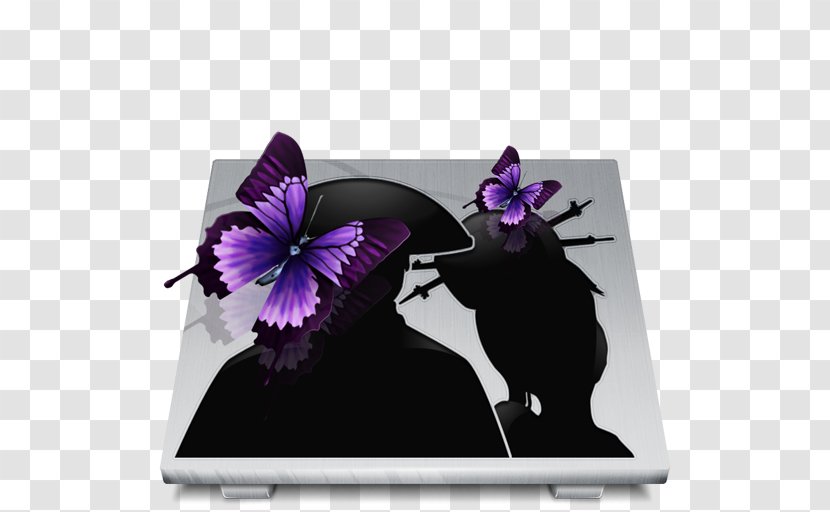 Purple Moths And Butterflies Flower Pollinator - Software Windows Live Messenger Transparent PNG