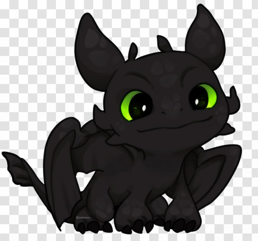 Cat Dragon Toothless Drawing Clip Art - Character Transparent PNG