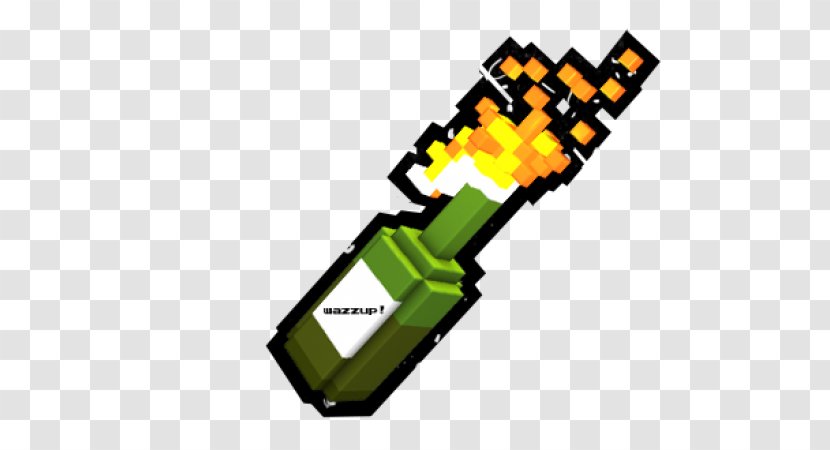 Molotov Cocktail Grenade Bomb Weapon - Drawing Transparent PNG