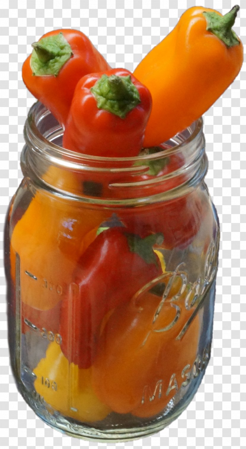 Chili Pepper Vegetarian Cuisine Giardiniera Peperoncino Garnish - Jars Transparent PNG