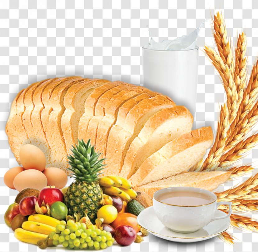 Full Breakfast Junk Food Vegetarian Cuisine White Bread - Staple Transparent PNG