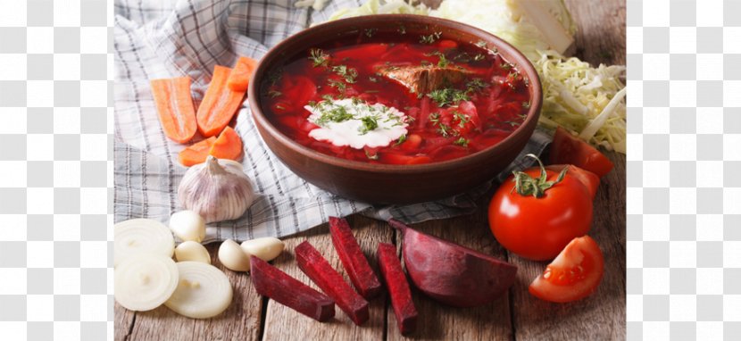 Borscht Russian Cuisine Pelmeni Soup Food - Tomato - Meat Transparent PNG