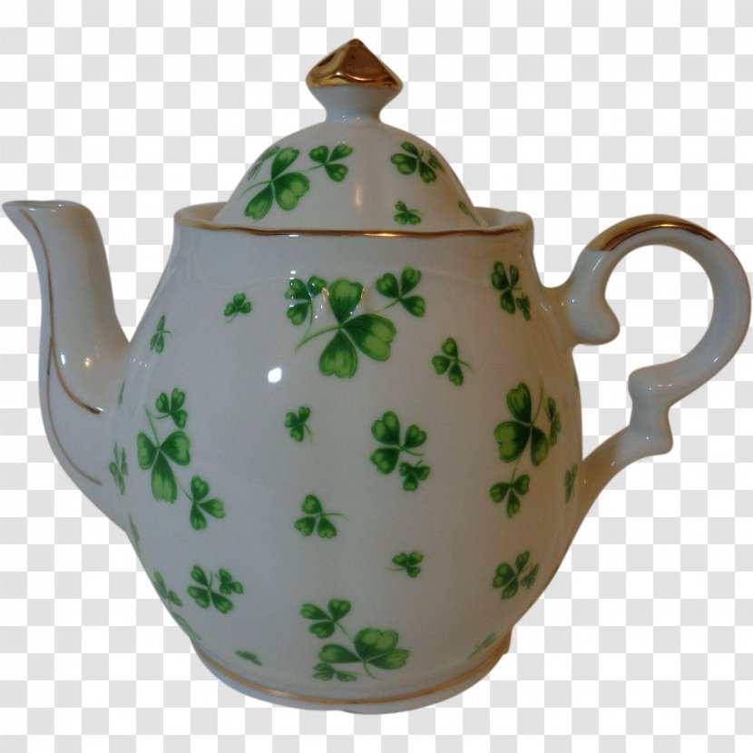 Teapot Ceramic Kettle Shamrock - Bone China - Tea Transparent PNG