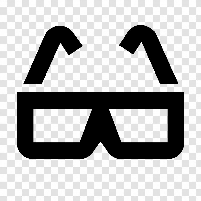 3D-Brille Glasses Font - Polarized 3d System Transparent PNG