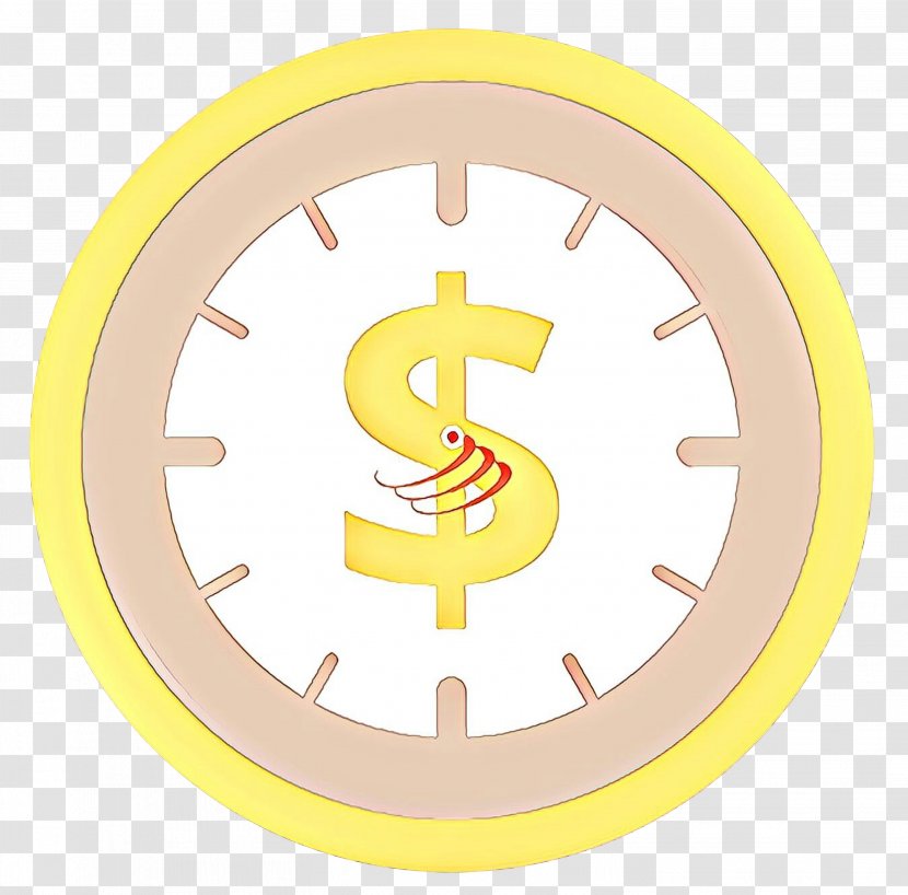 Yellow Clip Art Clock Furniture Wall Transparent PNG