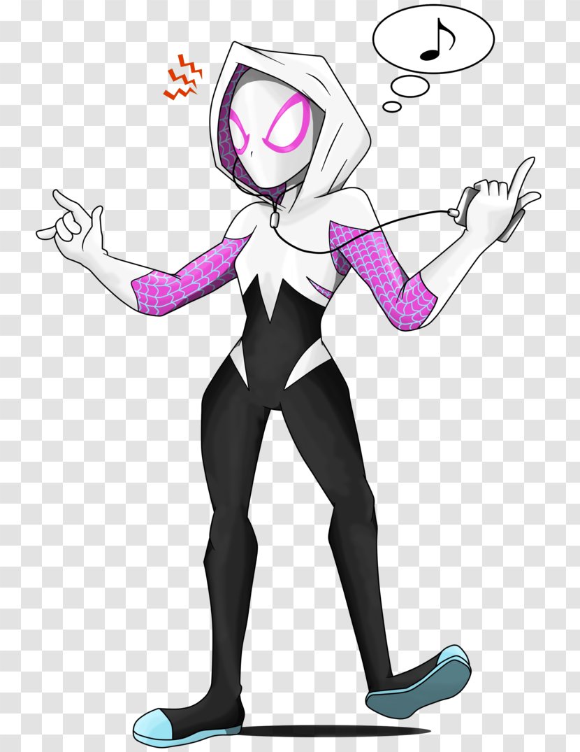 Gwen Stacy Spider-Man Female Art Spider-Gwen - Cartoon - Spider Woman Transparent PNG