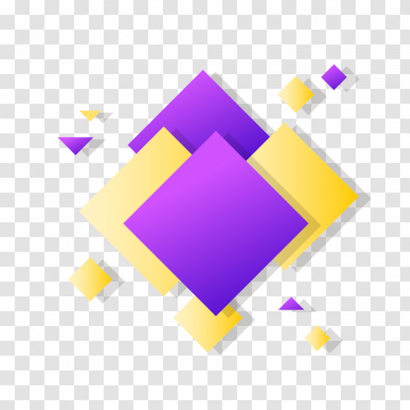 Violet Purple Yellow Material Property Square - Rectangle - Logo Transparent PNG