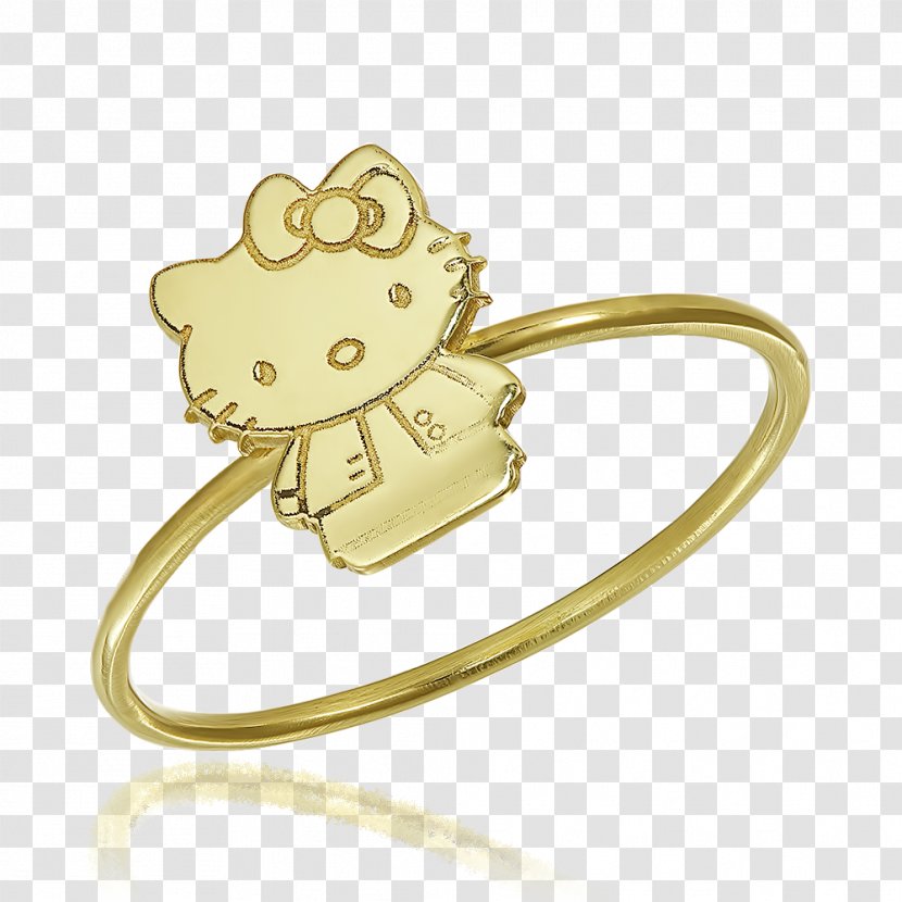 Ring Hello Kitty Gold Jewellery Bijou - Bangle Transparent PNG