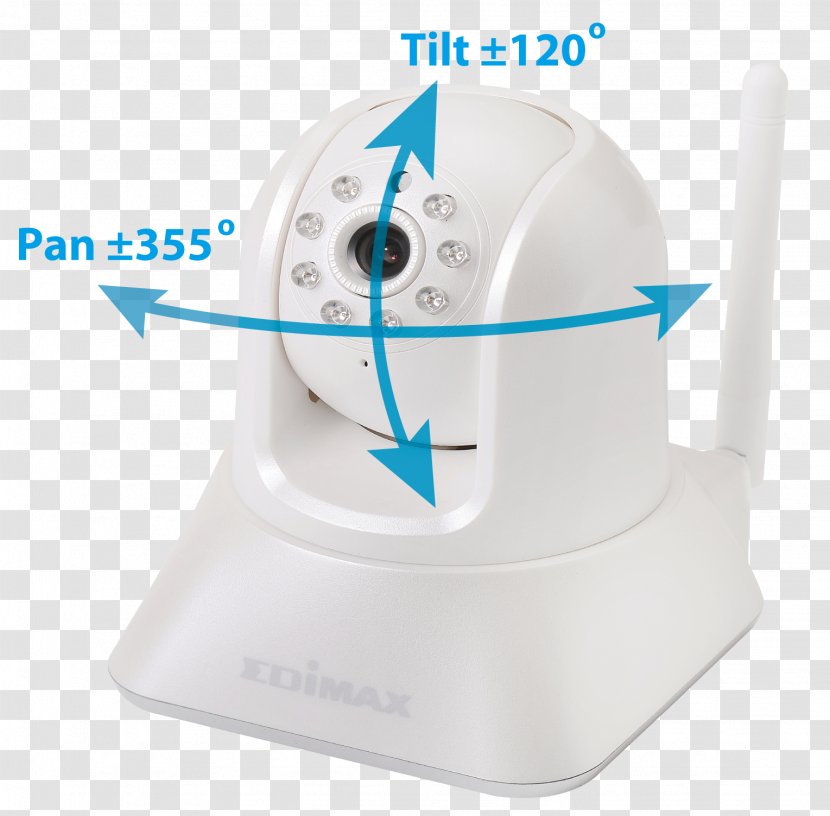 Smart HD Wi-Fi Pan/Tilt Network Camera With Temperature & Humidity Sensor, Day Night IC-7113W IP Pan–tilt–zoom Transparent PNG