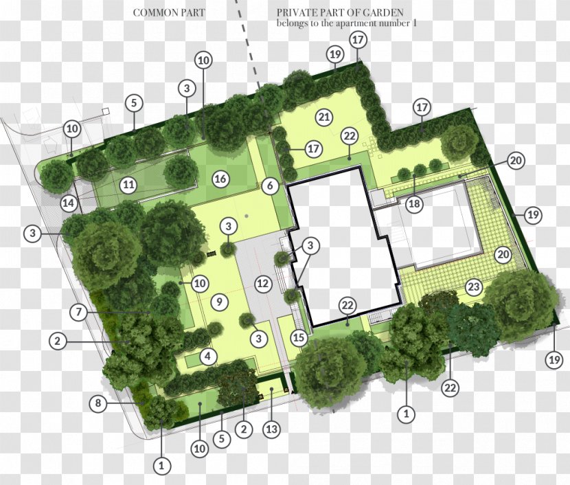 Garden Tree Villa Plan Palace Transparent PNG