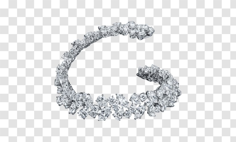 Earring Harry Winston, Inc. Jewellery Diamond Bracelet - Platinum Transparent PNG