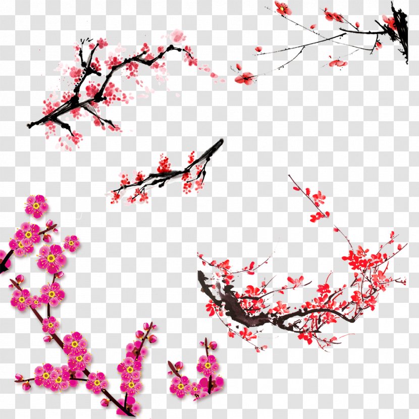 Paper Flower Blossom Red - Area - Ink Plum Transparent PNG