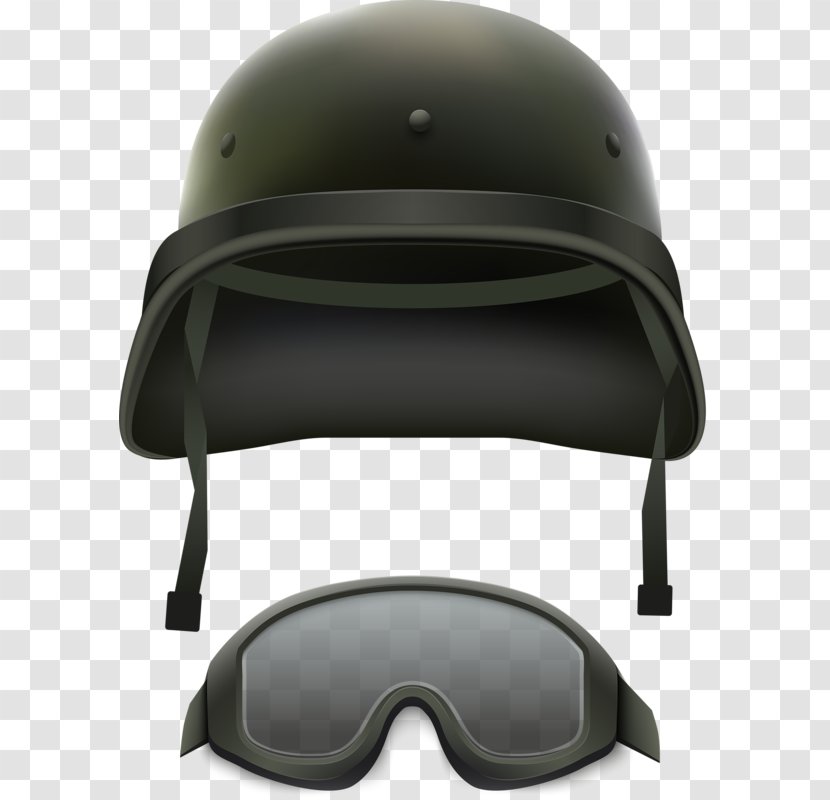 Military Camouflage Helmet Army Illustration - Motorcycle - Black Transparent PNG
