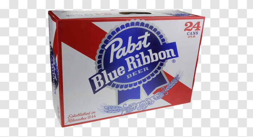 Pabst Blue Ribbon Beer Brewing Company Drink Can - Box - Pack Transparent PNG