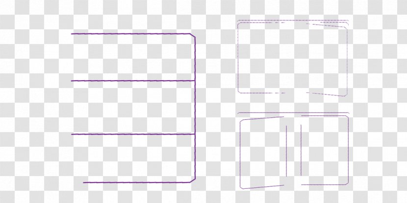 Paper Line Angle Pattern - Violet Transparent PNG