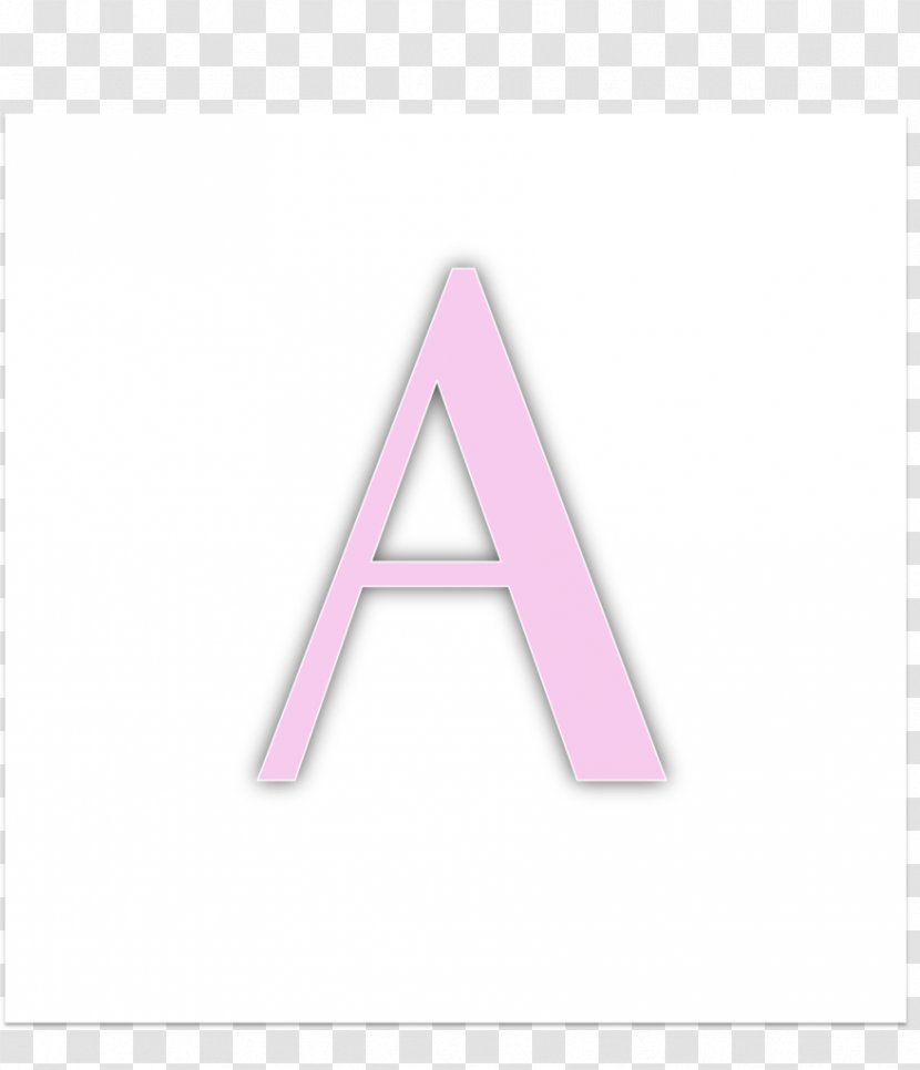 Triangle Font - Pink M - Plane Tree Material Transparent PNG