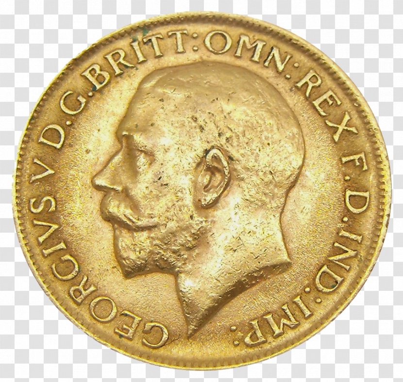 Coin Gold Melbourne Mint Perth Sovereign - Cash - A Transparent PNG