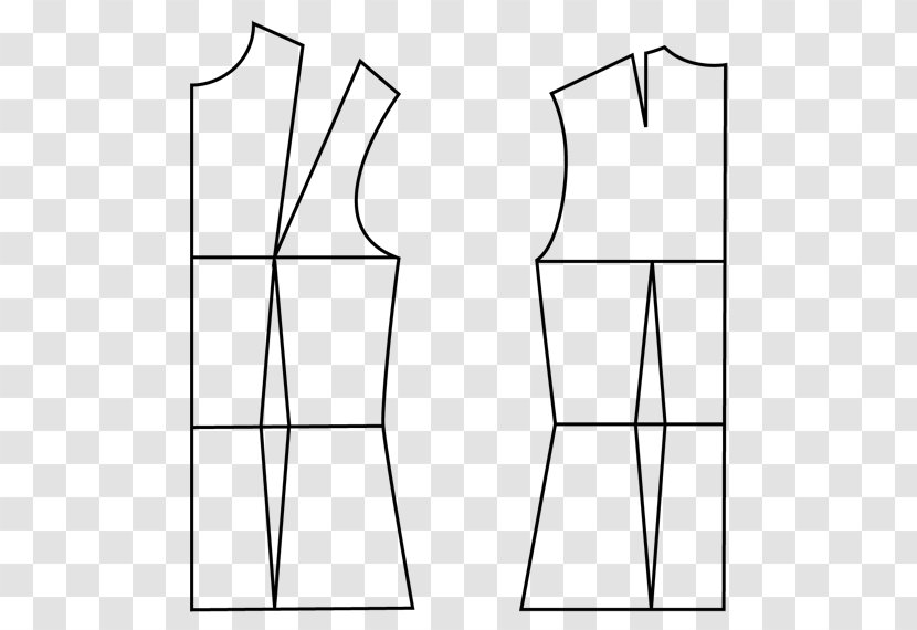 Sewing Dress Talla Burda Style Pattern - Neck - PATRONES Transparent PNG