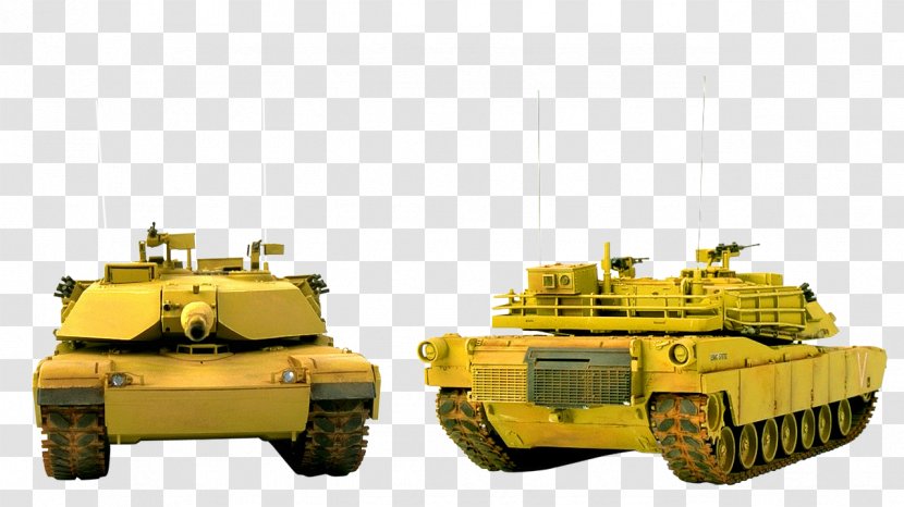Tank M1 Abrams Image Clip Art - Yellow Transparent PNG