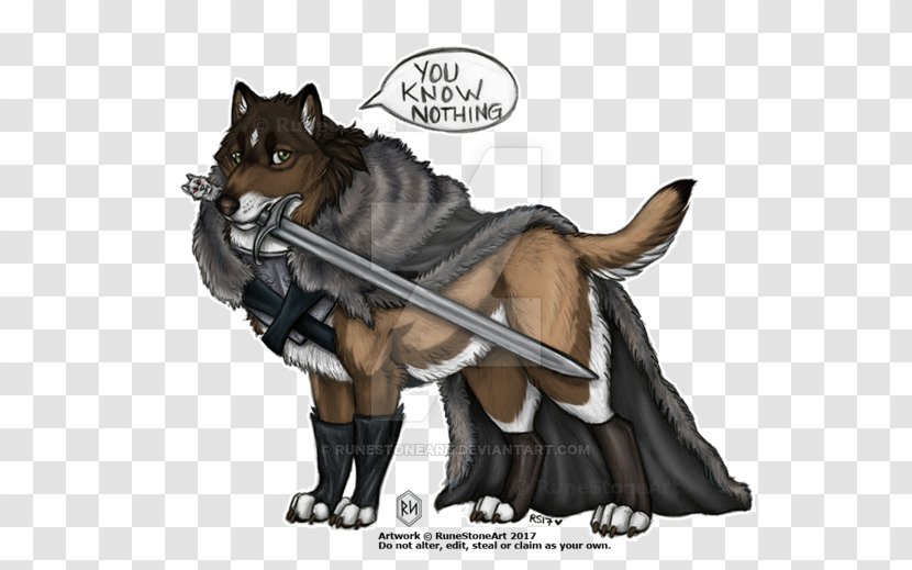 Canidae Cat Cartoon Dog - King In The North Transparent PNG