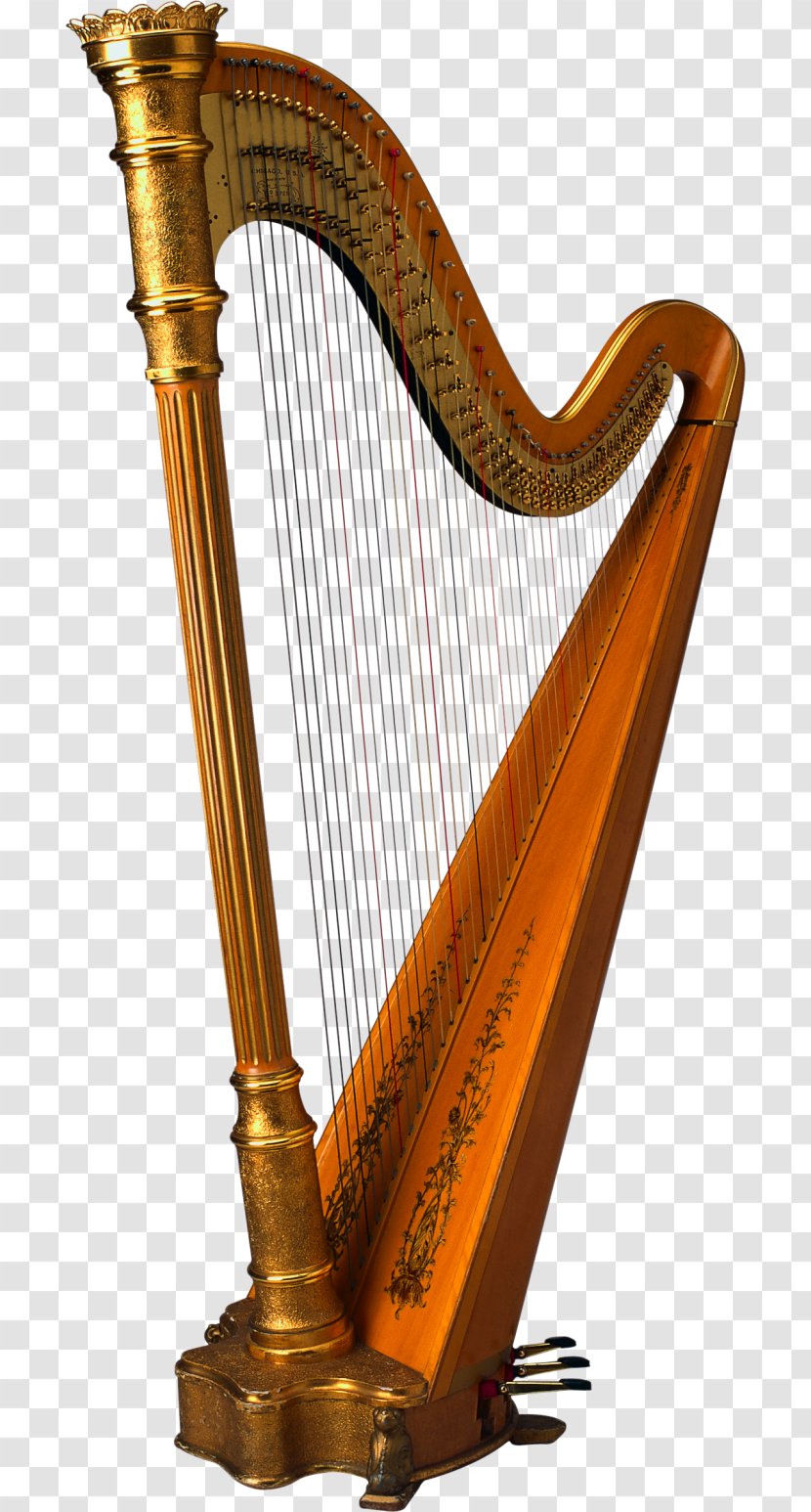 Harp Musical Instruments - Heart Transparent PNG