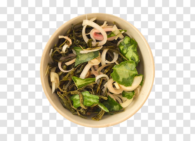 Namul Chinese Cuisine Soba Leaf Vegetable Wakame - Green Tea Transparent PNG