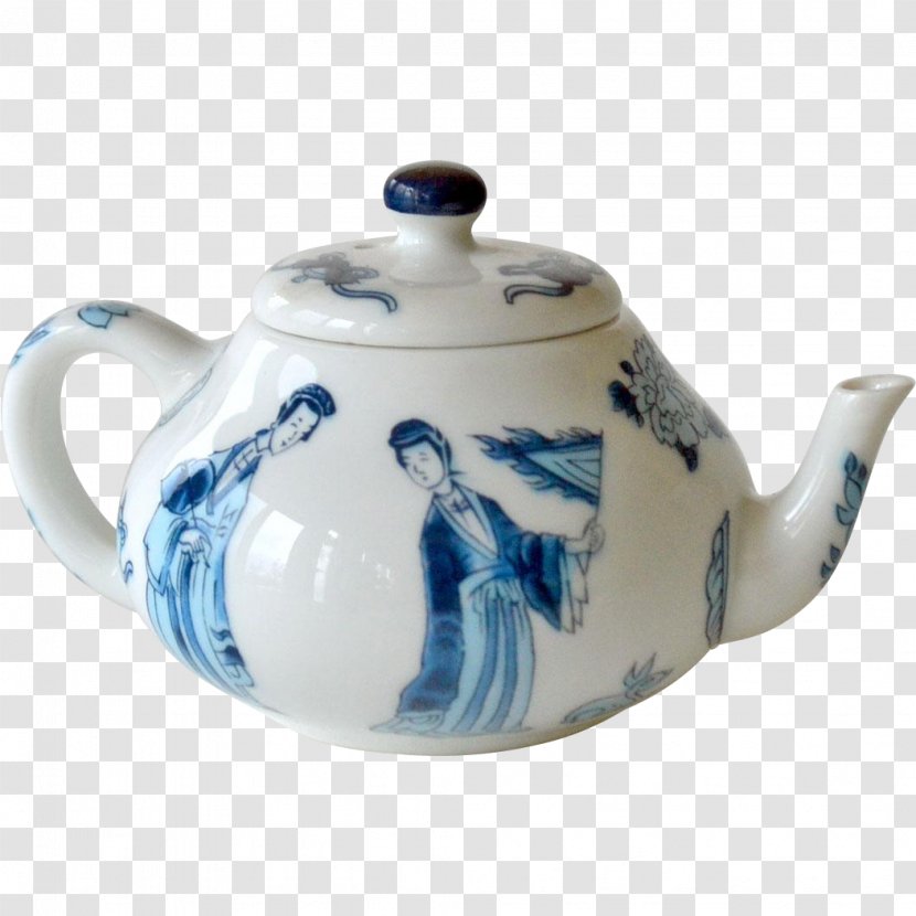 Ceramic Teapot Porcelain Tableware Pottery - Kettle Transparent PNG