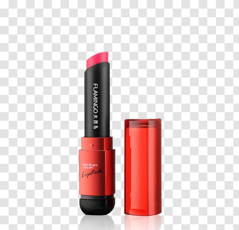 Lip Balm Lipstick Make-up Mascara Eye Liner - Eyebrow - A Flamingo Red Transparent PNG