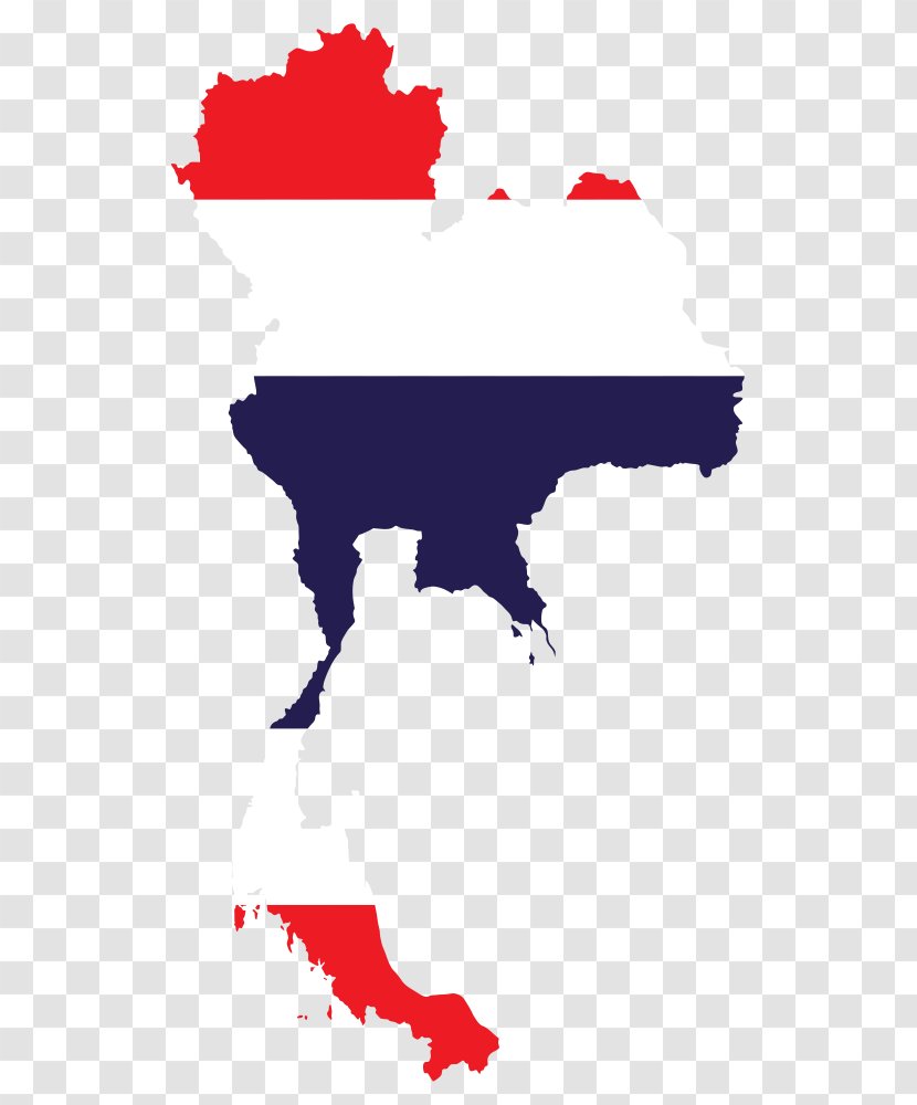 Flag Of Thailand National Map - Area Transparent PNG