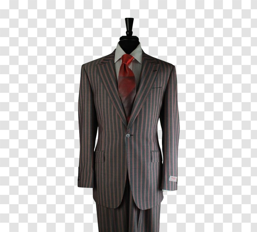 Tuxedo Pin Stripes Suit Blazer Transparent PNG