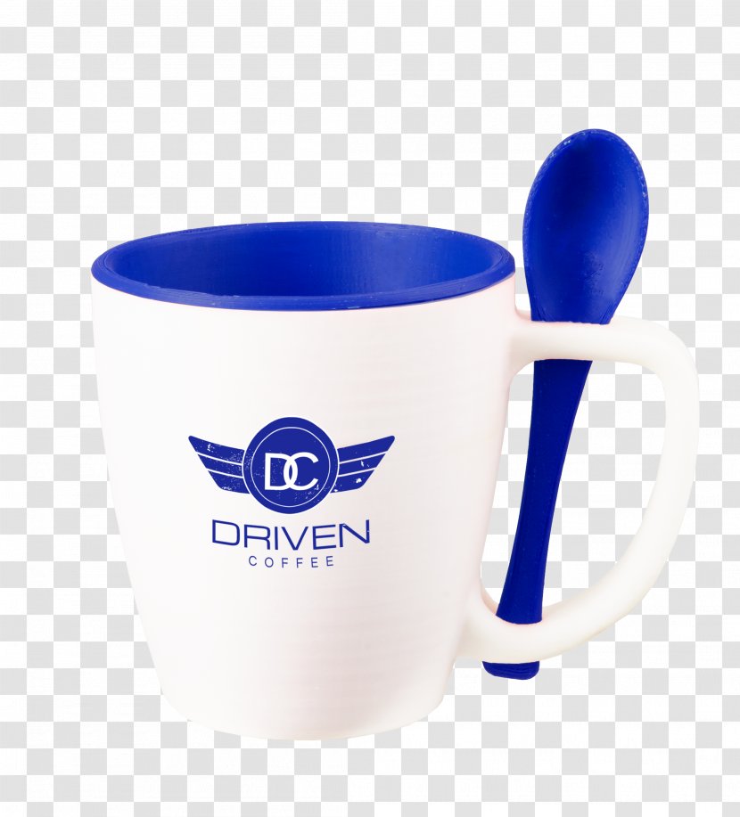Mug Spoon Coffee Cup Ceramic Tableware - Lid Transparent PNG