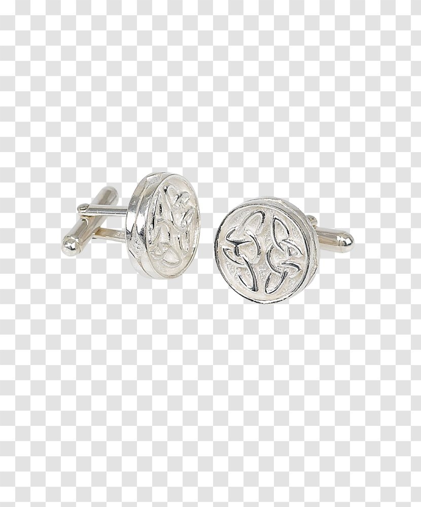 Earring Cufflink Silver Celtic Knot Pewter - Pocket Watch Transparent PNG