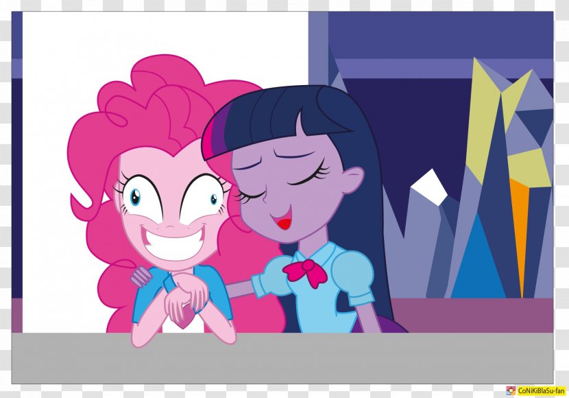 Pinkie Pie Twilight Sparkle My Little Pony: Friendship Is Magic Applejack - Silhouette - Frame Transparent PNG