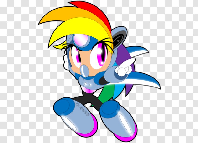 Mega Man & Bass Rainbow Dash X Equestria - Fictional Character - Jumping Ninja Forest Transparent PNG