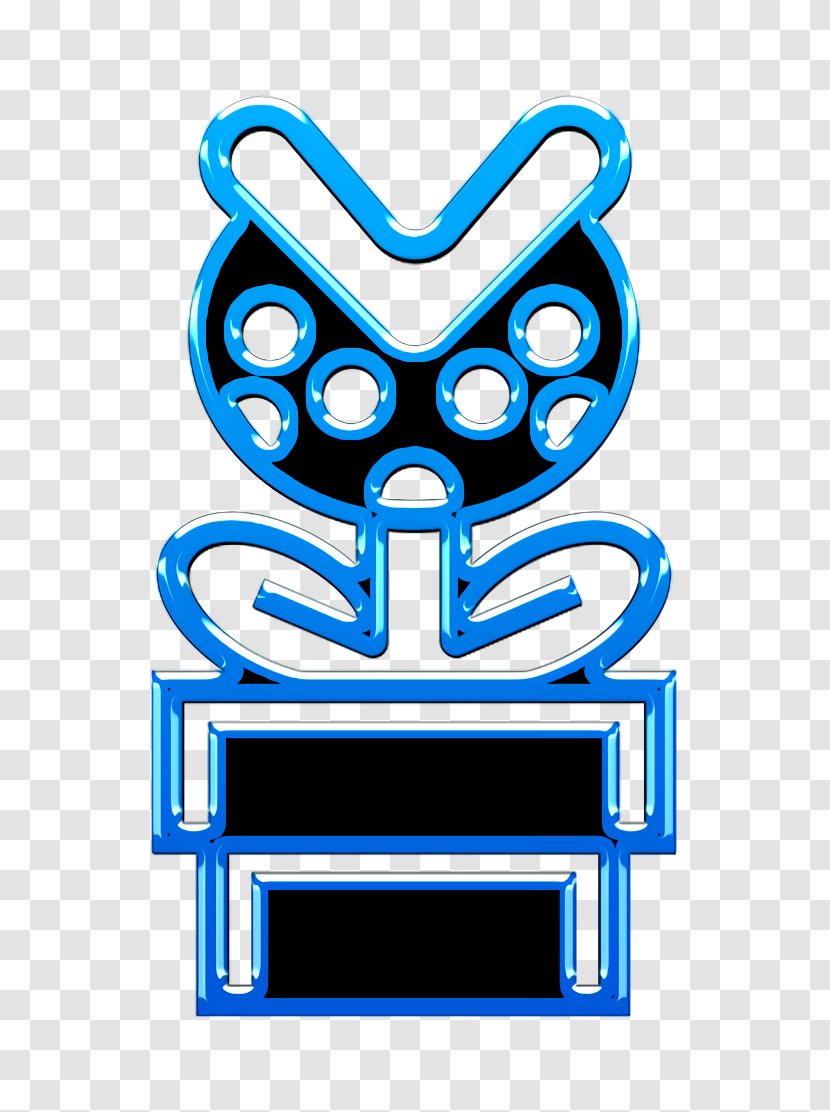 Mario Icon Bros World - Symbol Electric Blue Transparent PNG