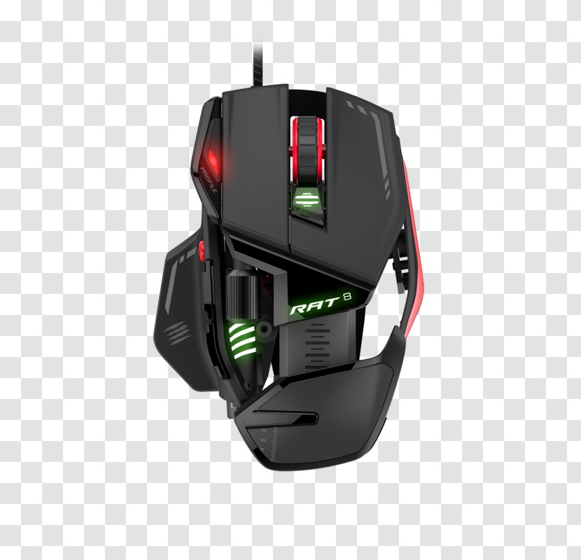 Computer Mouse Rat Mad Catz Video Game - Input Device - & Transparent PNG