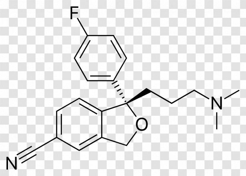 Thioflavin Pharmaceutical Drug Escitalopram Antidepressant Butyl Group - Symmetry - Technology Transparent PNG