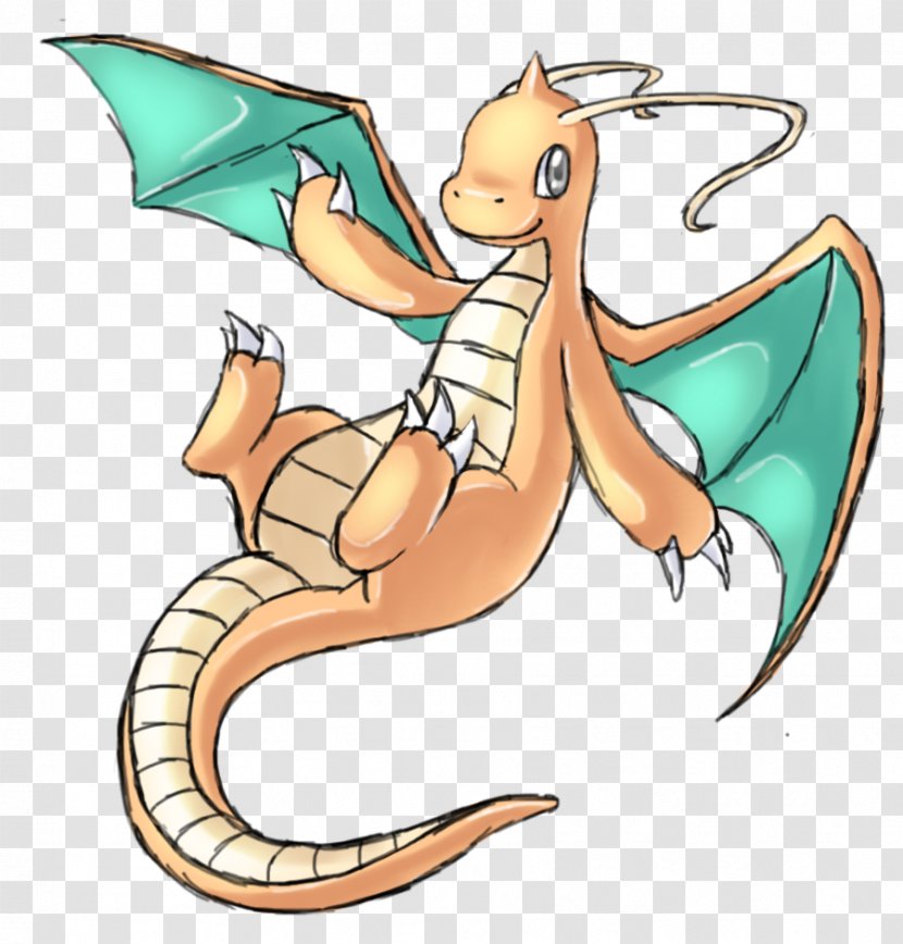 Dragonite Dragonair Dratini Pokémon - Artwork - Dragon Transparent PNG