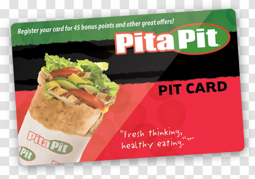 Pita Pit Junk Food Restaurant - Gift Card Transparent PNG