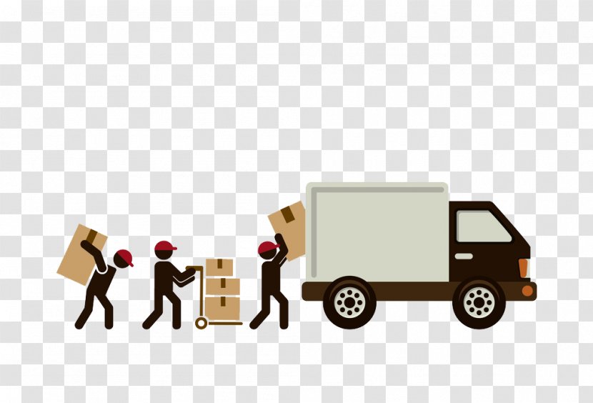 Mover Delivery Freight Transport - Car - City Character Scene Convenient And Quick Transparent PNG