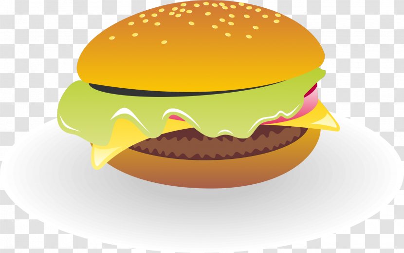 Cheeseburger Hamburger Fast Food Clip Art - Restaurant - Burger And Sandwich Transparent PNG