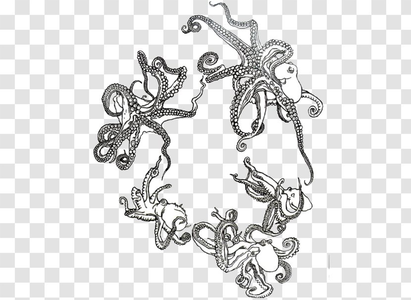 Octopus Insect Visual Arts Line Art - Symbol Transparent PNG