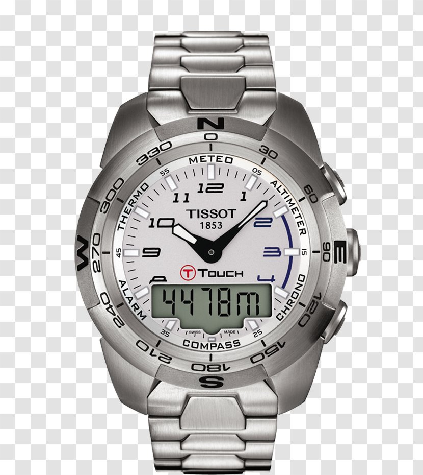 Tissot T-Touch II Titanium Watch Buckle Swiss Made Transparent PNG