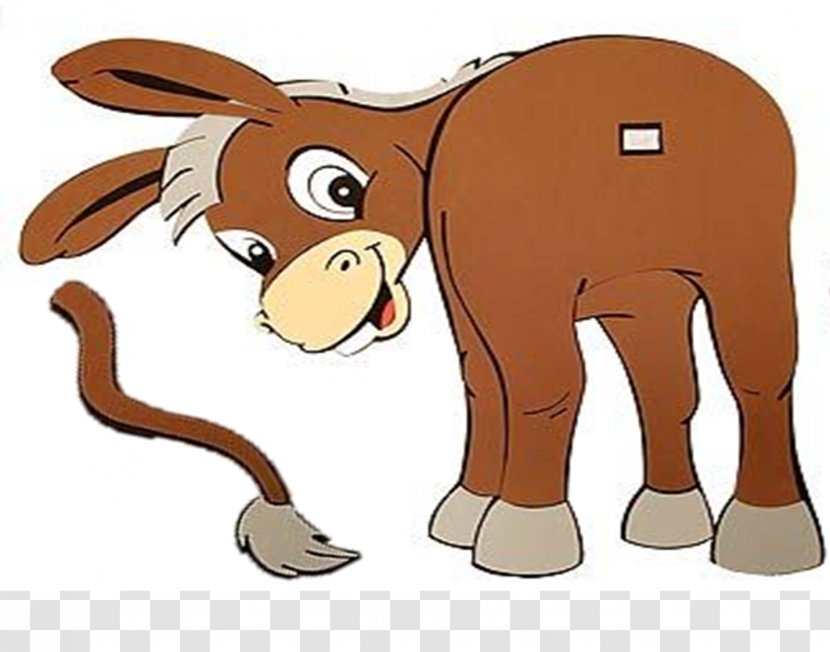 Pin The Tail On Donkey Horse Drawing Transparent PNG