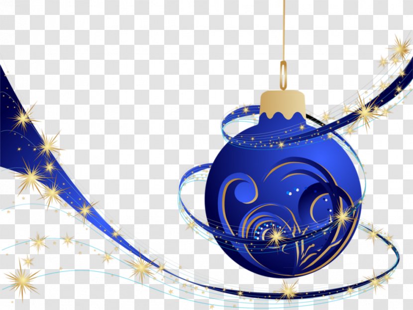 Santa Claus Christmas Ornament Day Clip Art - Cobalt Blue Transparent PNG