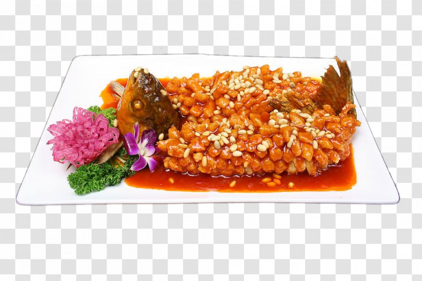 Chinese Cuisine Squirrel Sweet And Sour Fish Food - Cooking Transparent PNG