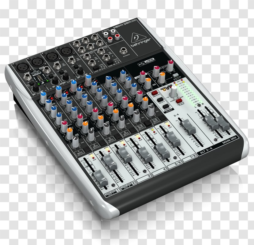 Microphone BEHRINGER Xenyx Q1204USB Audio Mixers XENYX 302USB - Behringer 802 Transparent PNG