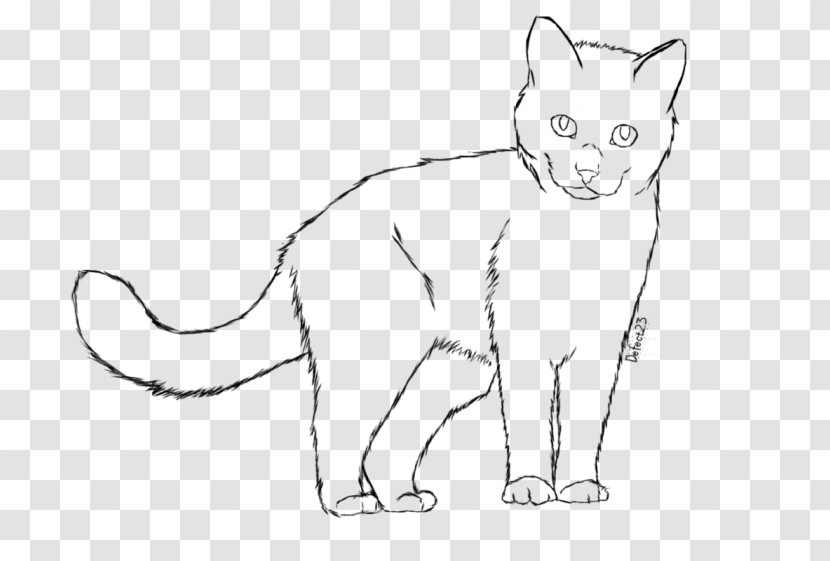 Whiskers Kitten Line Art Domestic Short-haired Cat - White Transparent PNG